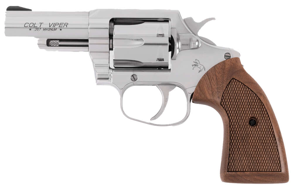 Handguns Colts Manufacturing ZPAP M70 38Special CLT VIPER 357MAG 3 SS HALF LUG WALNUT BLEM • Model: ZPAP M70